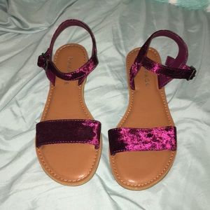 Velvet Sandals